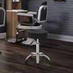 BestMassage Sgabello rotondo girevole con 5 ruote, regolabile, per salone e spa