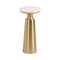 Kate and Laurel Cardina Round Drink Table, 10x10x22, White