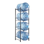 VEVOR 4 Tiers Water Jug Holder, 5 Gallon Water Bottle Holder, Single Row Water Bottle Rack for 4 Bottles, Heavy Duty Water Jug Rack