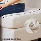 Divano componibile modulare Belffin, grande divano a U in ciniglia con contenitore, chaise longue a 7 posti per soggiorno