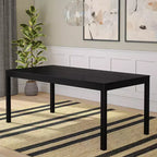 Now Furniture 72 Tavolo da pranzo in legno per 6 persone, Tavolo da cucina rettangolare