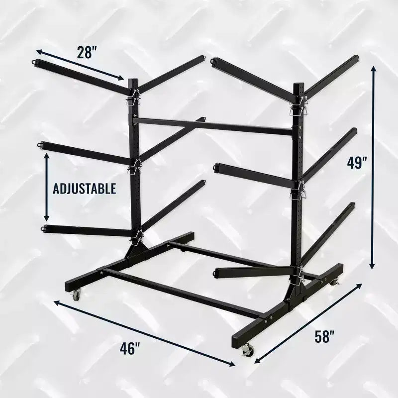 Triangolo Verde Acqua G-Watersport 6 Livelli Con Ruote | Doppio Lato | Nero