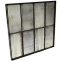 HomeRoots 40 Black Square Metal Framed Accent Mirror