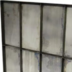 HomeRoots 40 Specchio accentato con cornice quadrata in metallo nero