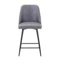 Jofran,Mid-Century Modern Faux Leather Upholstered Counter Height Barstool (Set of 2)