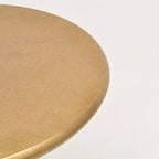Tavolino rotondo GDFStudio Roderick moderno 22 in alluminio lucidato color oro