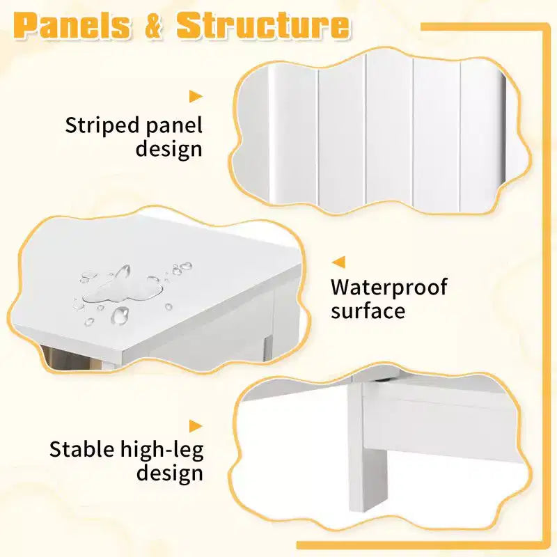 Mobiletto da bagno Karl Home bianco