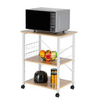 Karl Scaffale del Forno 3 Livelli, Carrello da Cucina, Supporto per Forno a Microonde