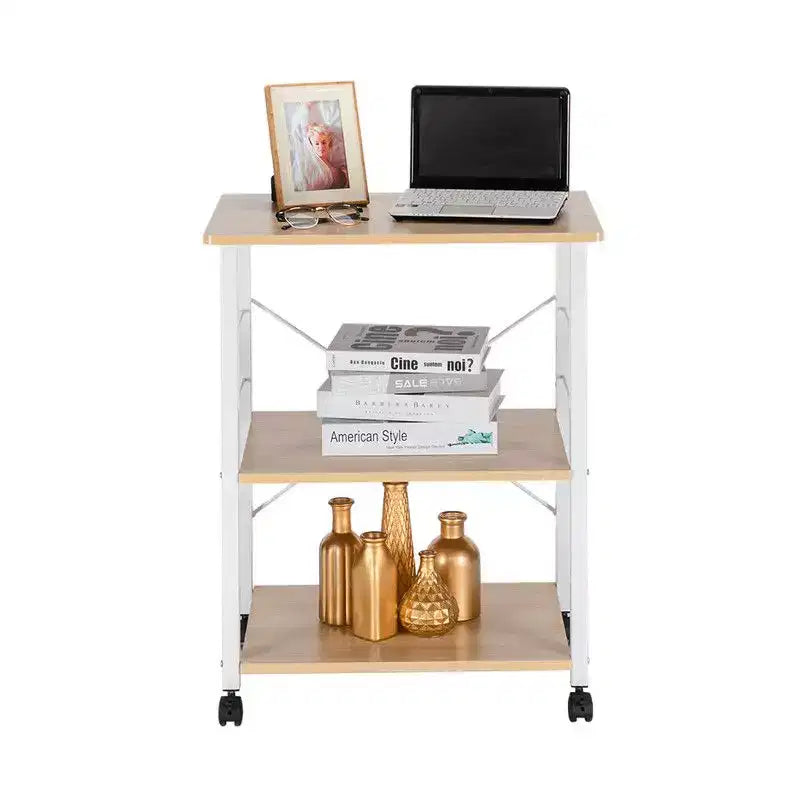 Karl Scaffale del Forno 3 Livelli, Carrello da Cucina, Supporto per Forno a Microonde