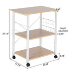 Karl Scaffale del Forno 3 Livelli, Carrello da Cucina, Supporto per Forno a Microonde