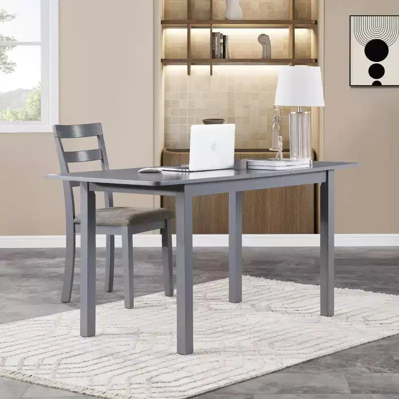 MAYEERTY Brown Wooden Kitchen Chairs with Wood Legs, Nonslip Foot Pads Upholsteres Armless Chairs Set of 2