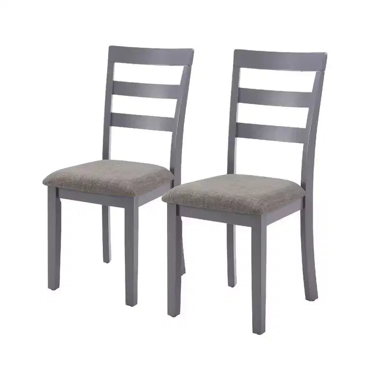 MAYEERTY Sedie da Cucina Marroni in Legno con Gambe in Legno, Piedini Antiscivolo, Senza Braccioli, Set da 2