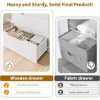 Cassettiera a cinque cassetti da 35,4 pollici, materiale PB+MDF+metallo, cinque cassetti portaoggetti, altezza regolabile, stile moderno-semplice e rustico