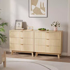 Comò moderni con cassetti, organizzatore per cassetti e armadi in legno per camera da letto, soggiorno, corridoio, rovere naturale