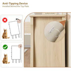 Cassettiera a 6/7 Cassetti - Cassettiera Alta Boho con Gambe Curve, Dettagli in Rattan e Mobile Contenitore Indipendente per Soggiorno, Camera da Letto, Ingresso