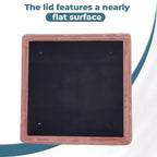 LIKEPAY Pouf/Contenitore quadrato in velluto a coste con coperchio rimovibile