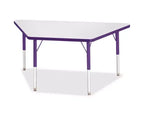 Jonti-Craft Berries tavolo trapezoidale Prism Edge ad altezza elementare (24 x 48) in viola