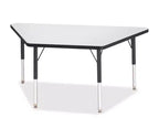 Jonti-Craft Berries Elementary Height Prism Edge Trapezoid Table (24 x 48) in Black
