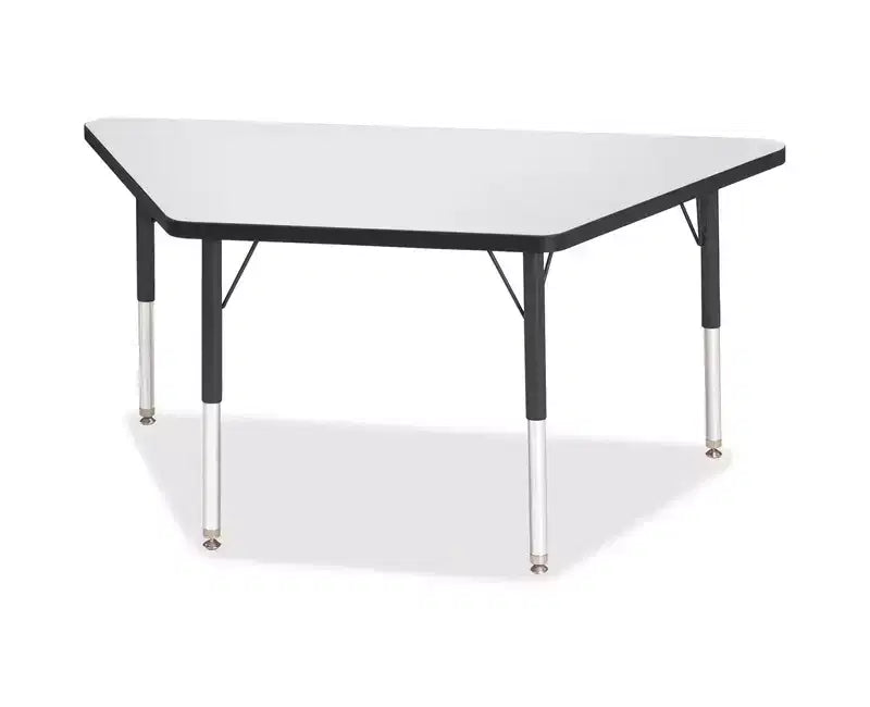Tavolo trapezoidale Jonti-Craft Berries Prism Edge ad altezza elementare (24 x 48) nero