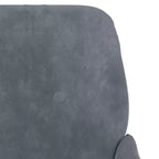 vidaXL Poltrona Grigio Scuro 62x79x79 cm Velluto - Grigio Scuro