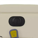 vidaXL Poltrona Relax Elettrica con Massaggio - Reclinabile in Similpelle Crema con Massaggio a Vibrazione, Funzione Alzapersona, Portabicchieri per il Comfort del Soggiorno