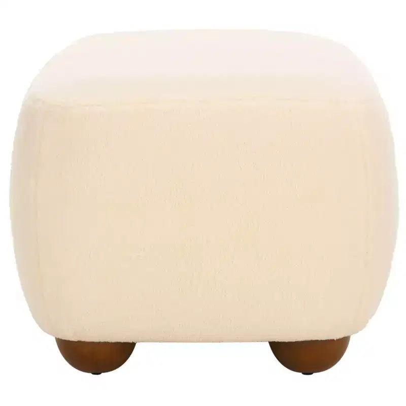 Pouf rettangolare Whitley con gambe in legno - OTT1302 - Safavieh
