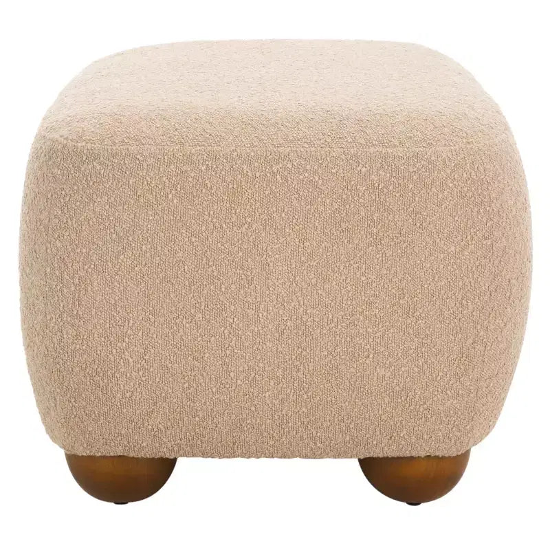 Pouf rettangolare Whitley con gambe in legno - OTT1302 - Safavieh