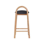 Meridian Furniture, Sgabello Calvin in ecopelle nera