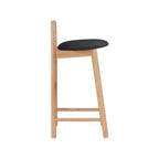 Meridian Furniture, Sgabello Calvin in ecopelle nera