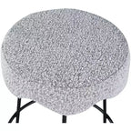 Meridian Furniture, Sgabello da bancone Fleur in tessuto grigio