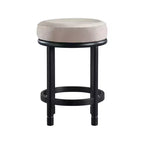 Meridian Furniture, Sgabello da bancone in velluto tortora Monette