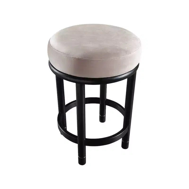 Meridian Furniture, Sgabello da bancone in velluto tortora Monette
