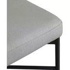 Meridian Furniture, Sgabello Rivage in tessuto resistente effetto lino grigio chiaro, set da 2
