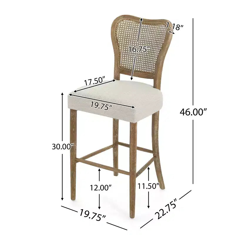 MAYEERTY Poltroncina con gambe, set di 2 sedie imbottite senza braccioli