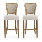 MAYEERTY Poltroncina con gambe, set di 2 sedie imbottite senza braccioli