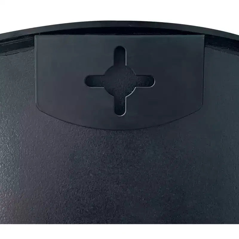 Specchio da parete ad arco per bagno in metallo nero