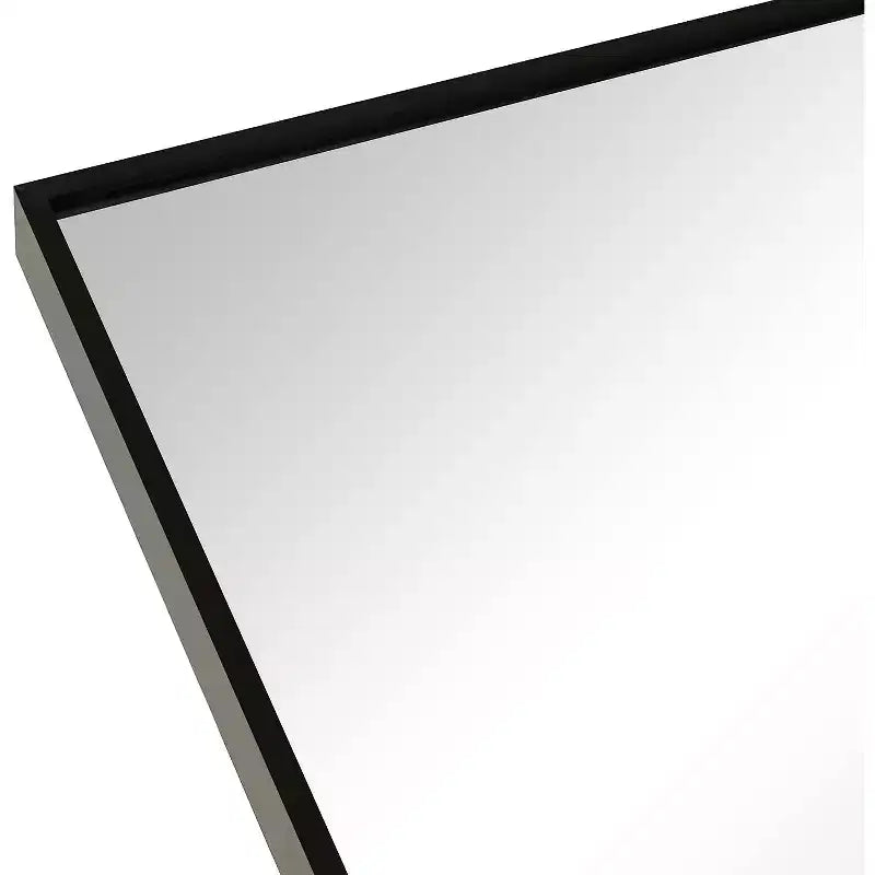Specchio da parete ad arco per bagno in metallo nero