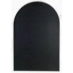 Specchio da parete ad arco dorato per bagno con cornice in metallo