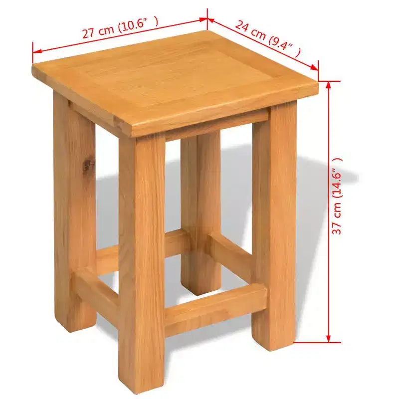 vidaXL Tavolino da Salotto in Rovere Massiccio 27x24x37 cm