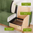 Dyonery 88 Divanetto a Due Posti, Comodi Divani per Soggiorno, Moderno Divanetto Oversize, Grandi Divani per Camera da Letto e Ufficio
