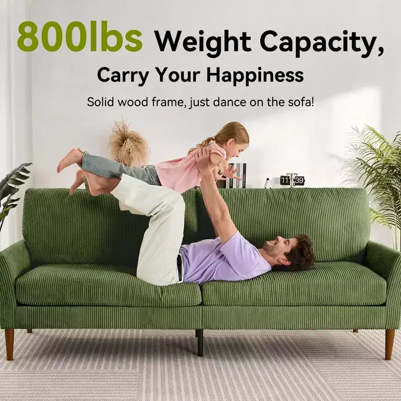 Dyonery 88 Divanetto a Due Posti, Comodi Divani per Soggiorno, Moderno Divanetto Oversize, Grandi Divani per Camera da Letto e Ufficio