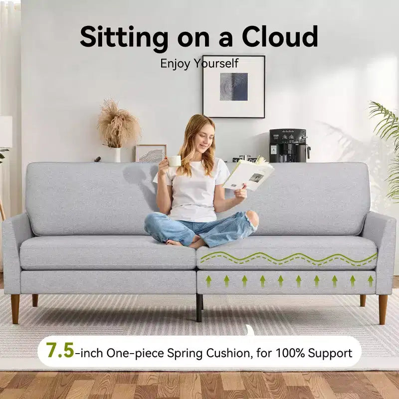 Dyonery 88 Divanetto a Due Posti, Comodi Divani per Soggiorno, Moderno Divanetto Oversize, Grandi Divani per Camera da Letto e Ufficio