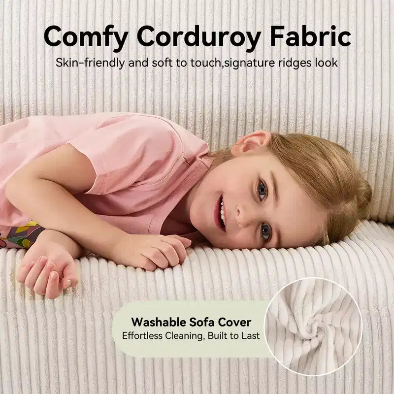 Dyonery 88 Divanetto a Due Posti, Comodi Divani per Soggiorno, Moderno Divanetto Oversize, Grandi Divani per Camera da Letto e Ufficio