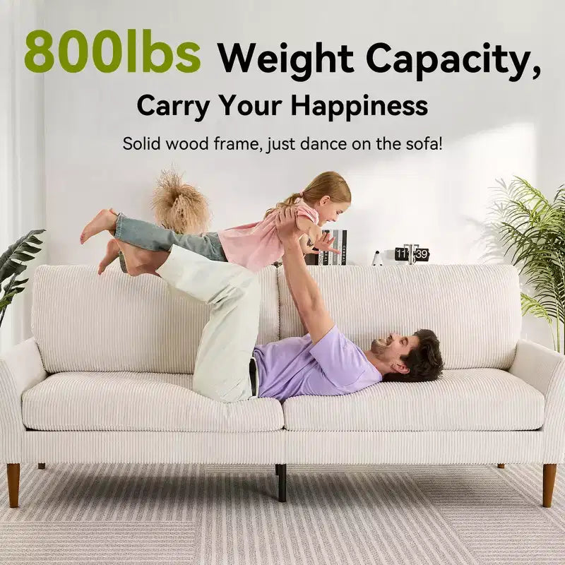 Dyonery 88 Divanetto a Due Posti, Comodi Divani per Soggiorno, Moderno Divanetto Oversize, Grandi Divani per Camera da Letto e Ufficio
