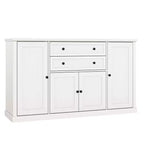 TROPOW 58 Mobile Credenza Buffet con Contenitore con 4 Ante e 2 Cassetti, Armadio in Legno Stile Rustico Mobile Dispensa da Cucina Mobile Contenitore per Bar Caffetteria