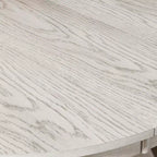 Set da pranzo rotondo allungabile VECELO, tavolo in legno di caucciù con 4/6 sedie da pranzo imbottite senza braccioli per cucina, grigio