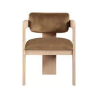 Meridian Furniture, Sedia da Pranzo Sacha in Velluto, Set da 2