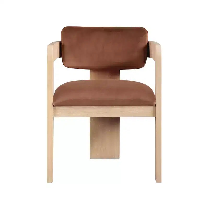 Meridian Furniture, Sedia da Pranzo Sacha in Velluto, Set da 2