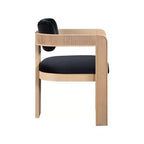 Meridian Furniture, Sedia da Pranzo Sacha in Velluto, Set da 2