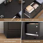 Comò a 12 cassetti, comò nero grande a 6 cassetti per camera da letto, comò e cassettiere in legno per camera da letto, soggiorno